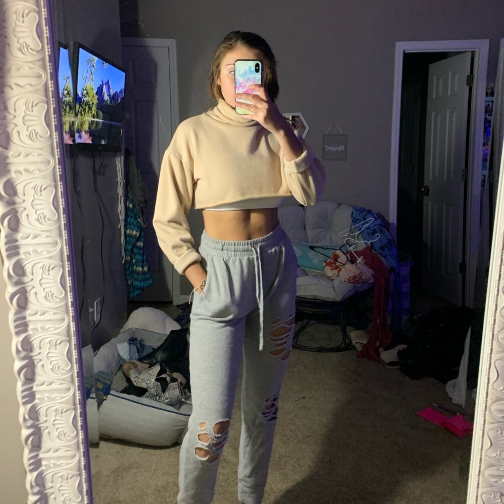 Light Pink Long Sleeve Turtleneck